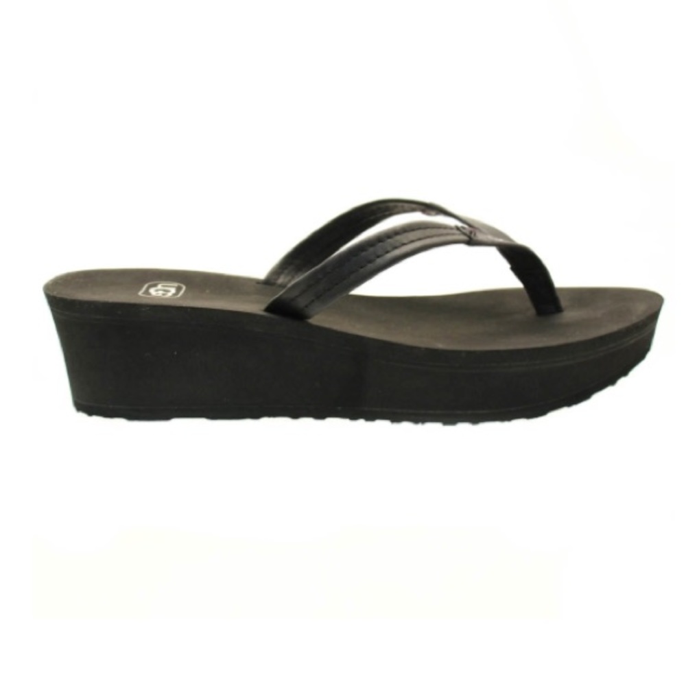 Ugg Wedge Flop Black Size 7 EUC💕